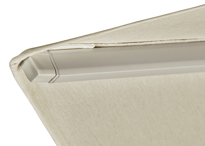 Zweefparasol 300x300 Parasol+voet | beige frame met stone parasoldoek