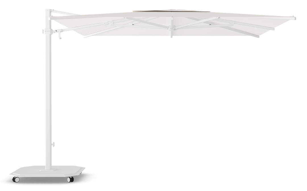 Jardinico Caractère cantilever parasols JCP.301 300x300 with parasol base and protective cover