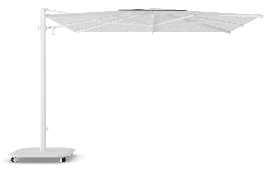 Jardinico Caractère cantilever parasols JCP.301 300x300 with parasol base and protective cover