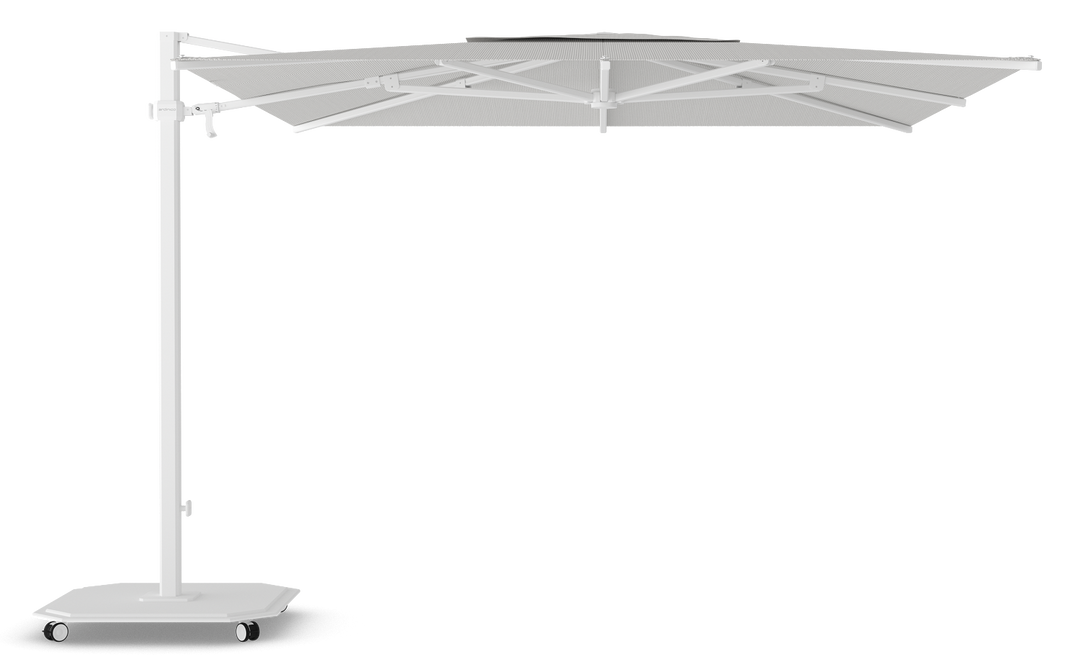 Jardinico Caractère cantilever parasols JCP.301 300x300 with parasol base and protective cover