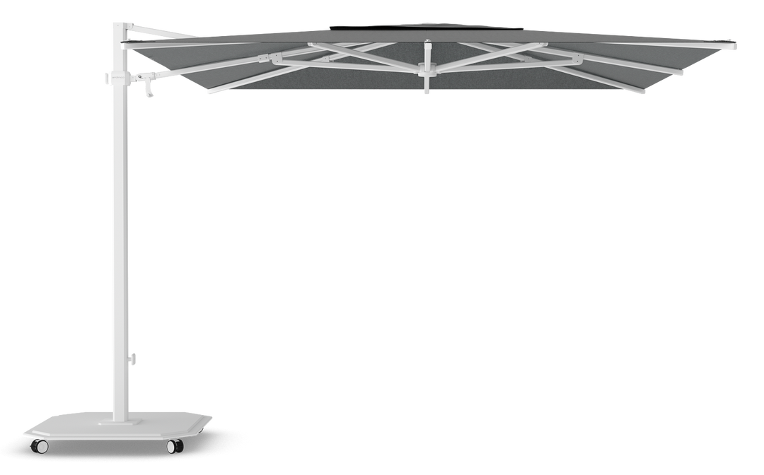 Jardinico Caractère cantilever parasols JCP.301 300x300 with parasol base and protective cover