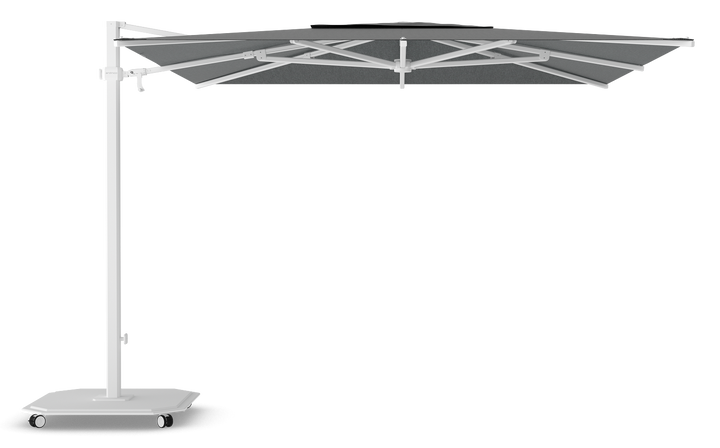 Jardinico Caractère cantilever parasols JCP.301 300x300 with parasol base and protective cover