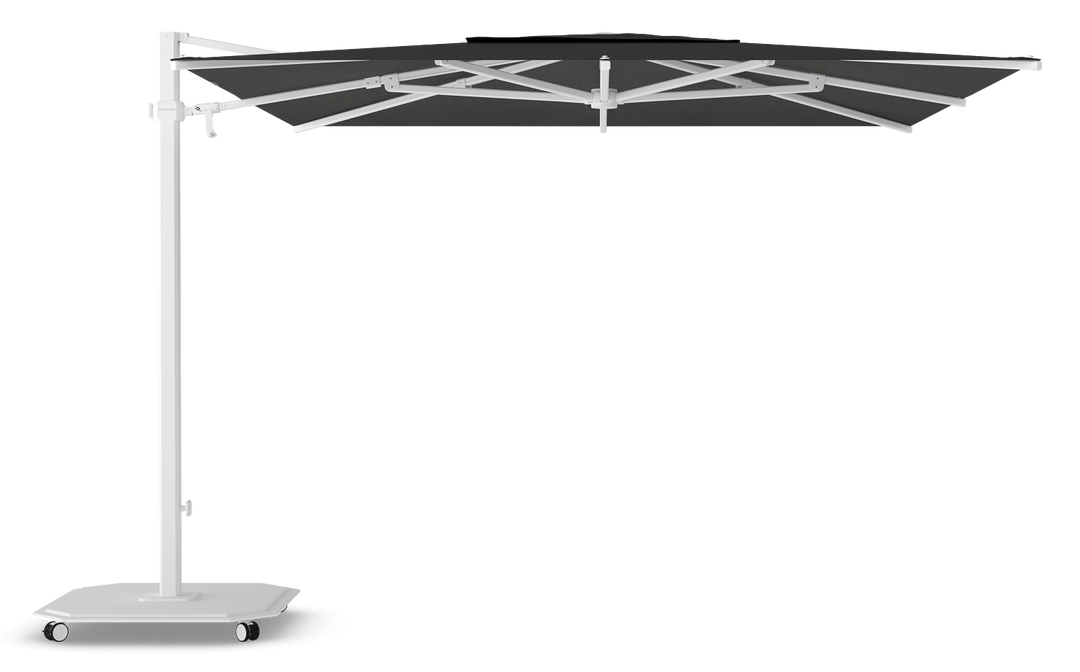 Jardinico Caractère cantilever parasols JCP.301 300x300 with parasol base and protective cover