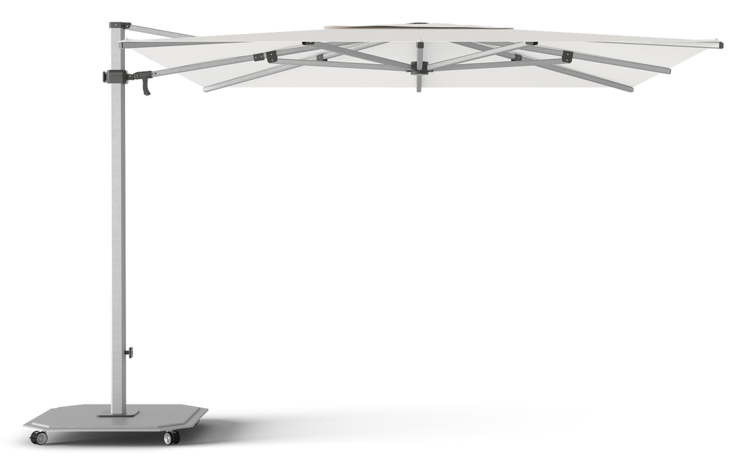 Jardinico Caractère cantilever parasols JCP.301 300x300 with parasol base and protective cover