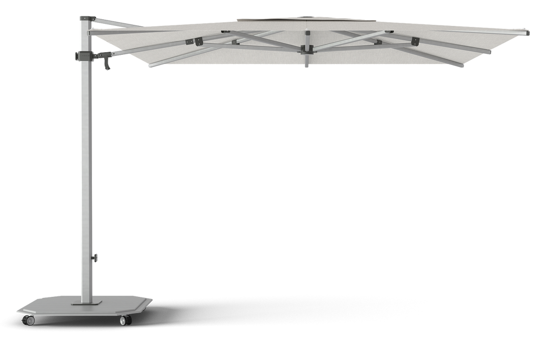 Jardinico Caractère cantilever parasols JCP.301 300x300 with parasol base and protective cover