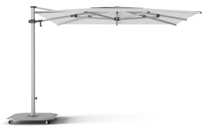 Jardinico Caractère cantilever parasols JCP.301 300x300 with parasol base and protective cover