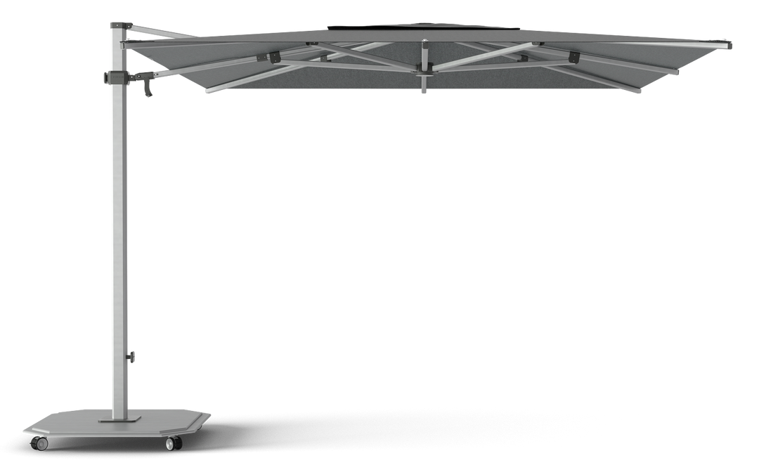 Jardinico Caractère cantilever parasols JCP.301 300x300 with parasol base and protective cover