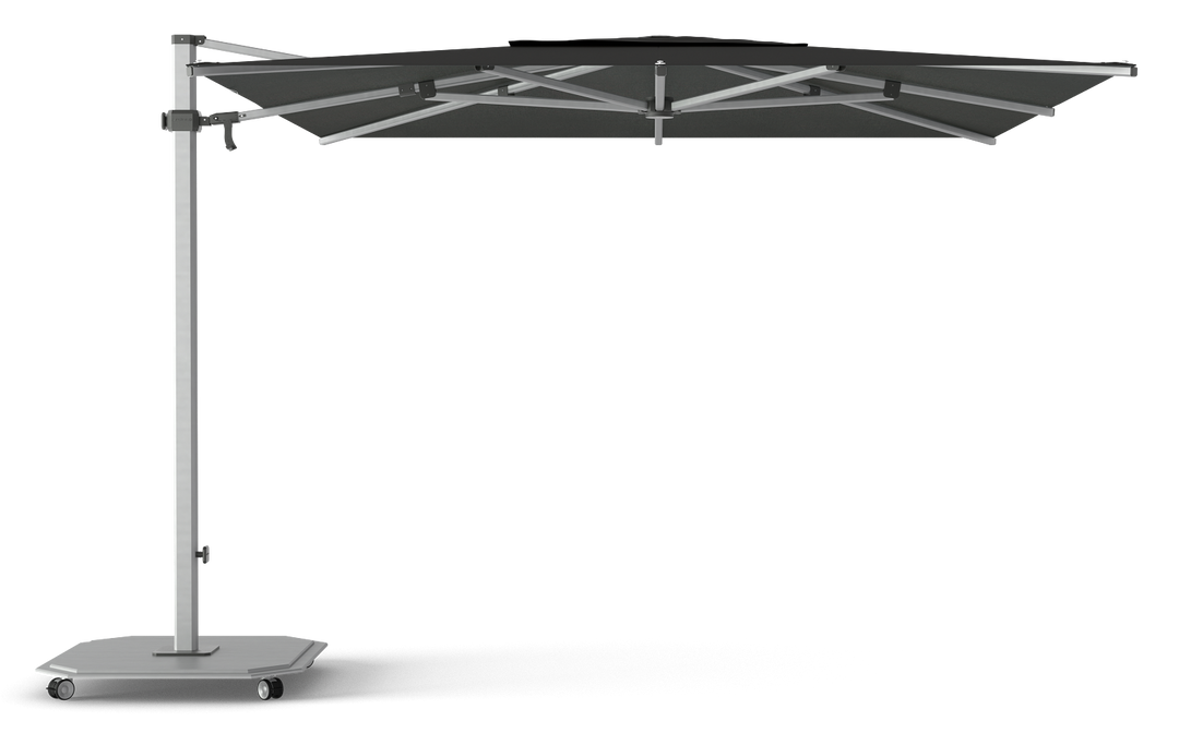 Jardinico Caractère cantilever parasols JCP.301 300x300 with parasol base and protective cover