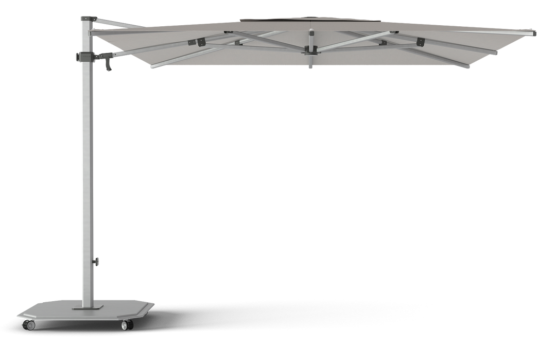 Jardinico Caractère cantilever parasols JCP.301 300x300 with parasol base and protective cover
