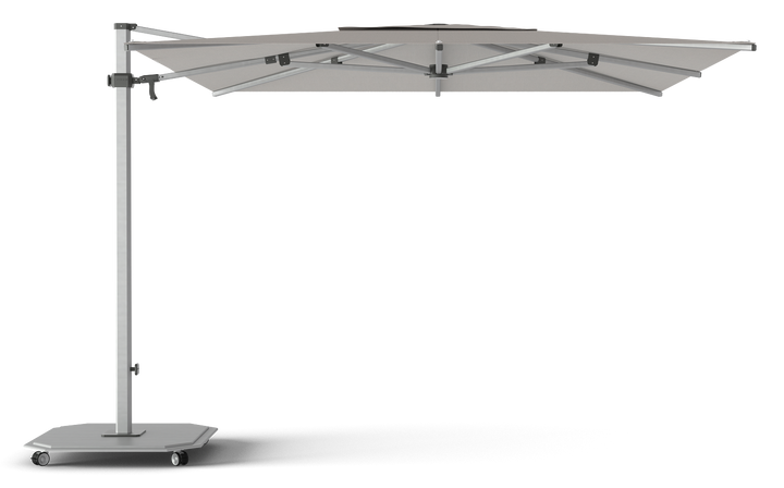 Jardinico Caractère cantilever parasols JCP.301 300x300 with parasol base and protective cover
