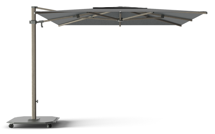 Jardinico Caractère cantilever parasols JCP.301 300x300 with parasol base and protective cover