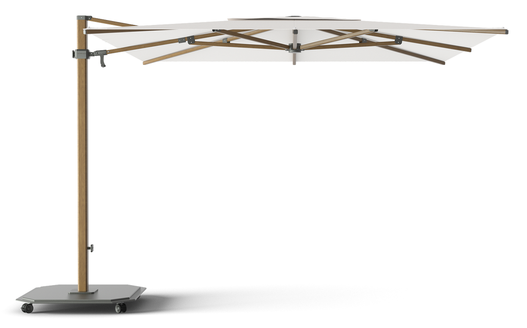 Jardinico Caractère cantilever parasols JCP.301 300x300 with parasol base and protective cover