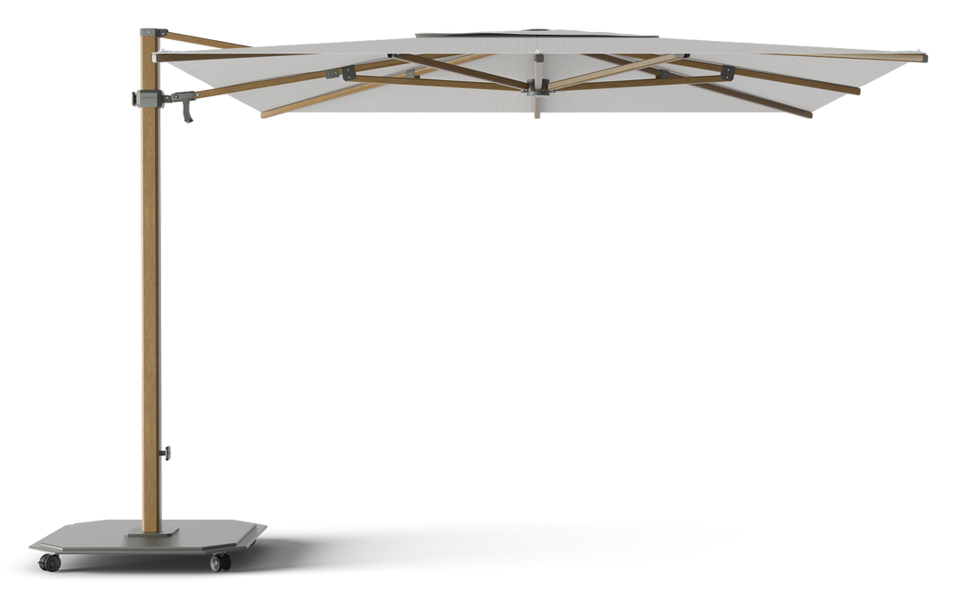 Jardinico Caractère cantilever parasols JCP.301 300x300 with parasol base and protective cover