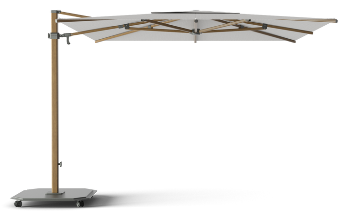 Jardinico Caractère cantilever parasols JCP.301 300x300 with parasol base and protective cover