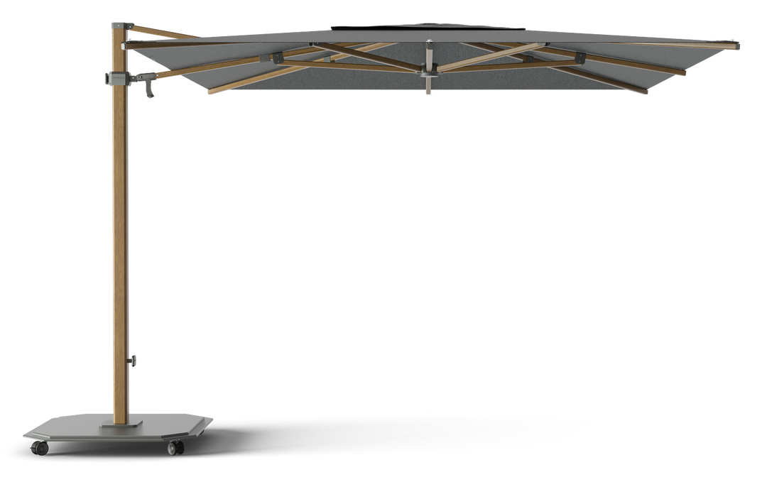 Jardinico Caractère cantilever parasols JCP.301 300x300 with parasol base and protective cover