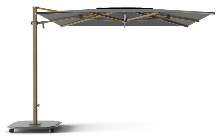 Jardinico Caractère cantilever parasols JCP.301 300x300 with parasol base and protective cover