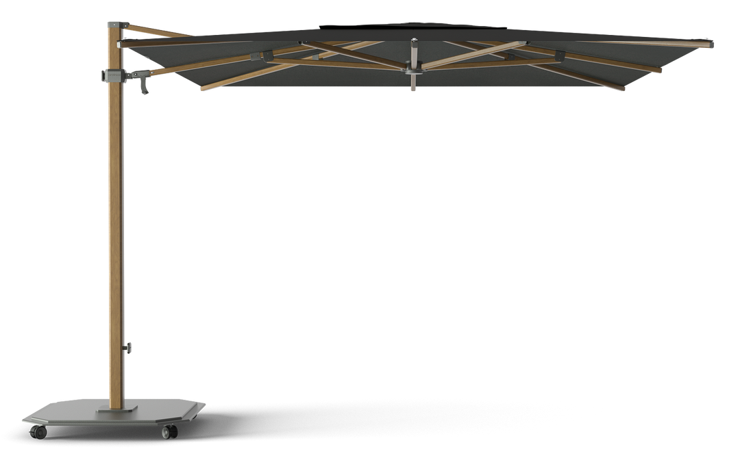 Jardinico Caractère cantilever parasols JCP.301 300x300 with parasol base and protective cover