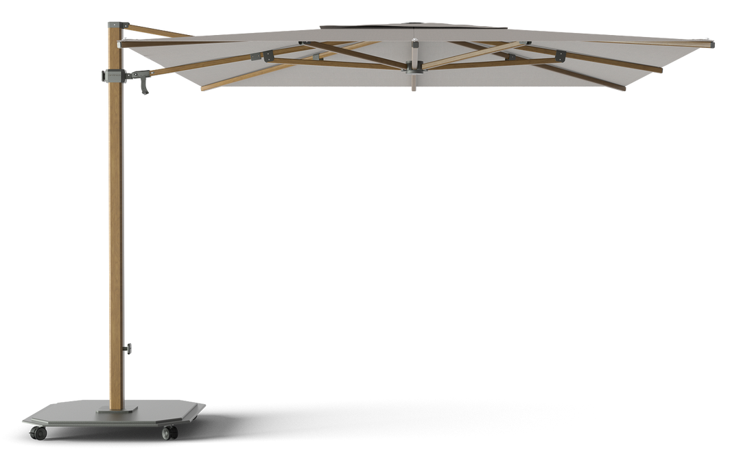 Jardinico Caractère cantilever parasols JCP.301 300x300 with parasol base and protective cover