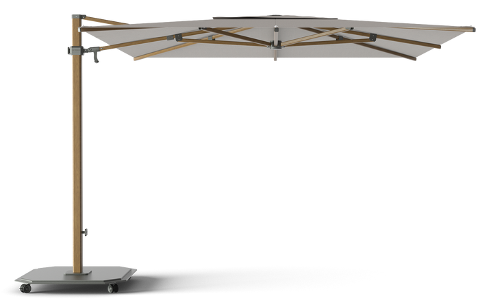 Jardinico Caractère cantilever parasols JCP.301 300x300 with parasol base and protective cover