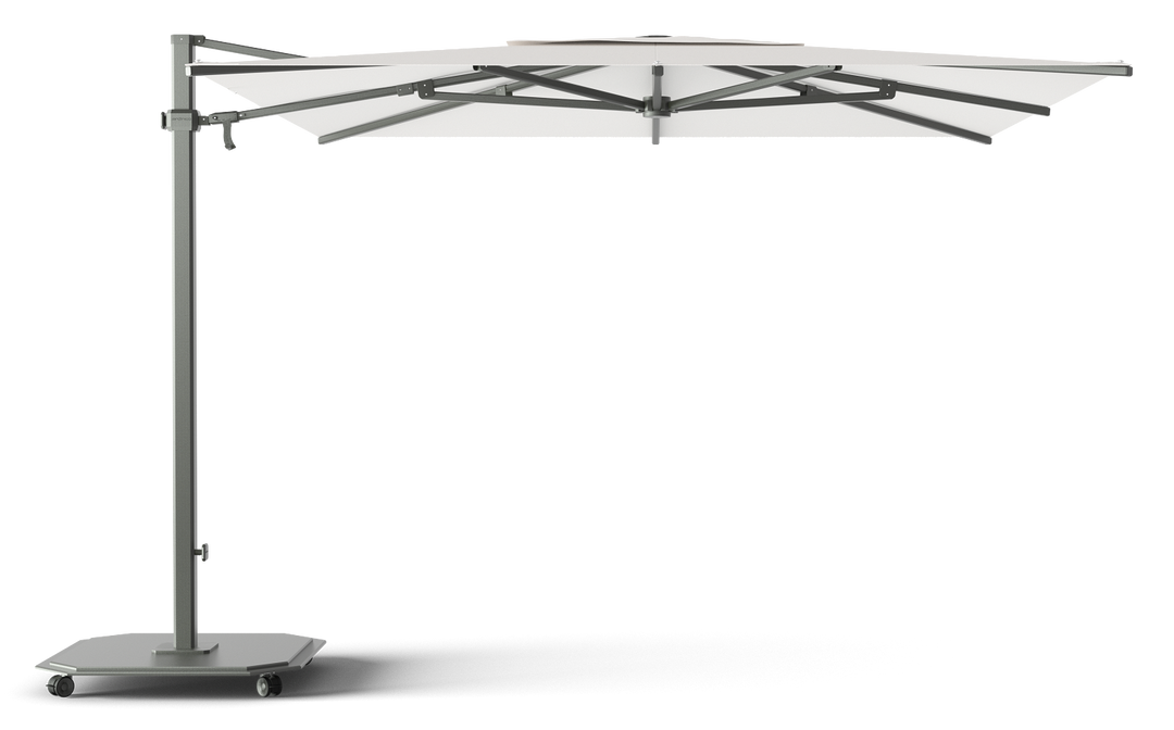 Jardinico Caractère cantilever parasols JCP.301 300x300 with parasol base and protective cover