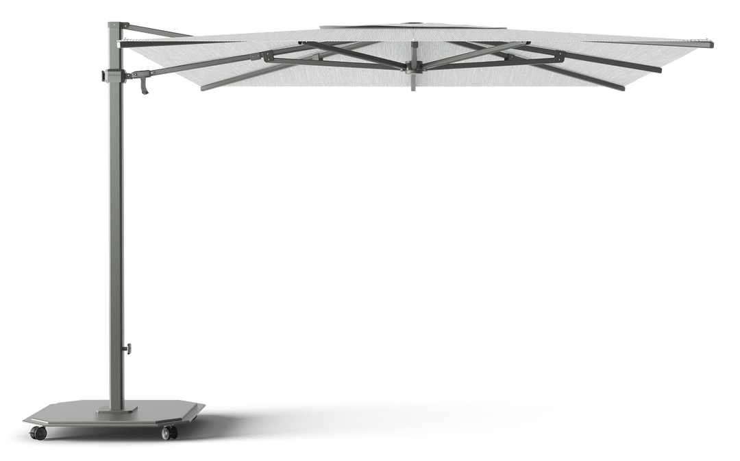 Jardinico Caractère cantilever parasols JCP.301 300x300 with parasol base and protective cover