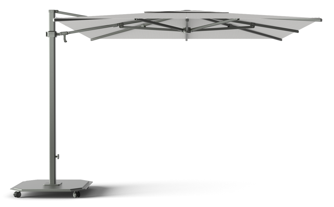 Jardinico Caractère cantilever parasols JCP.301 300x300 with parasol base and protective cover