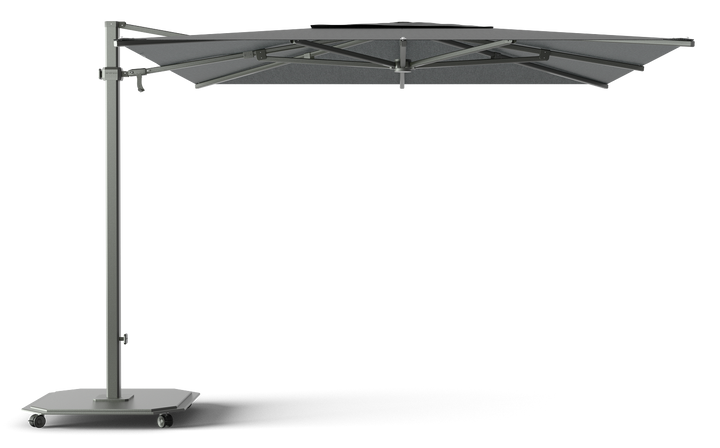 Jardinico Caractère cantilever parasols JCP.301 300x300 with parasol base and protective cover