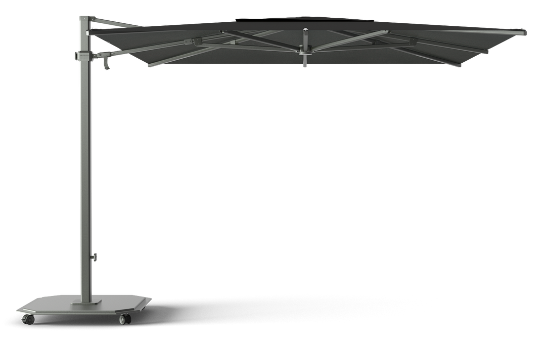 Jardinico Caractère cantilever parasols JCP.301 300x300 with parasol base and protective cover