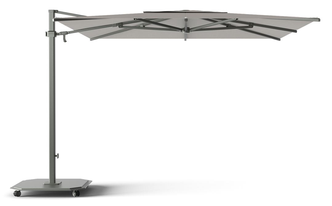 Jardinico Caractère cantilever parasols JCP.301 300x300 with parasol base and protective cover