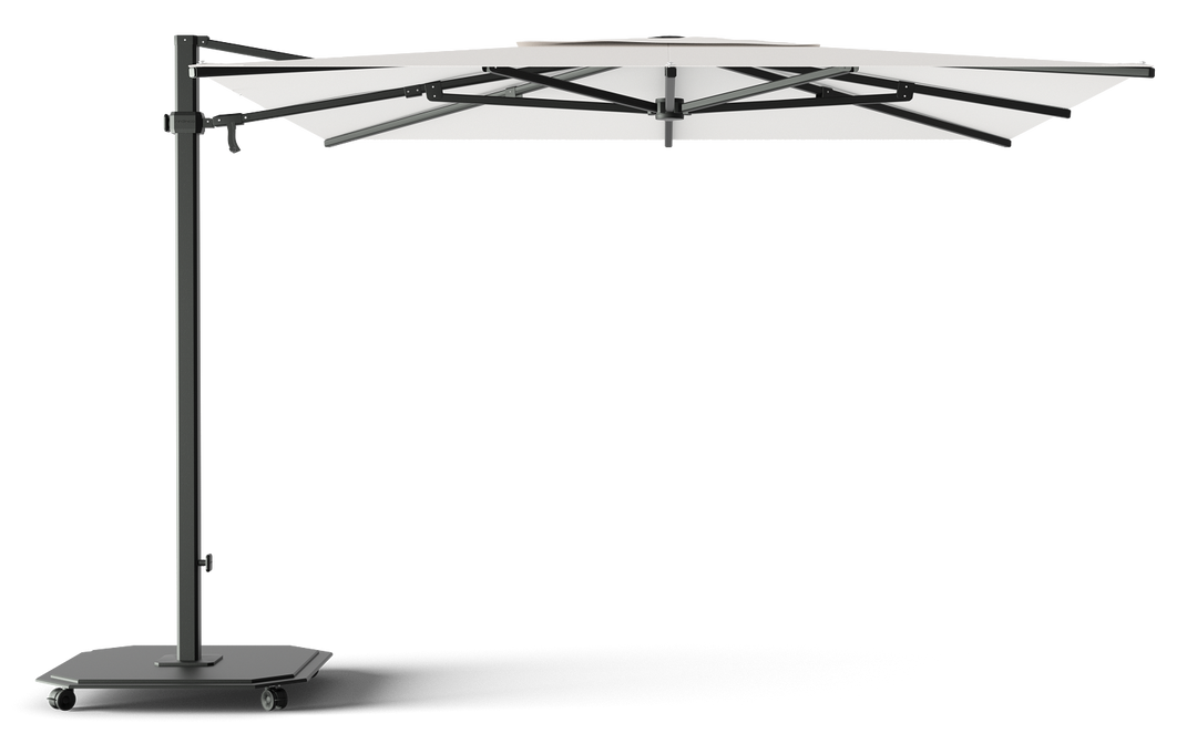 Jardinico Caractère cantilever parasols JCP.301 300x300 with parasol base and protective cover