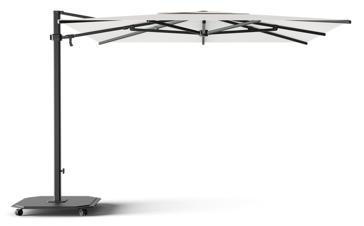 Jardinico Caractère cantilever parasols JCP.301 300x300 with parasol base and protective cover
