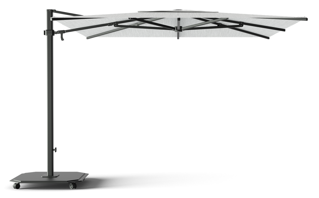 Jardinico Caractère cantilever parasols JCP.301 300x300 with parasol base and protective cover