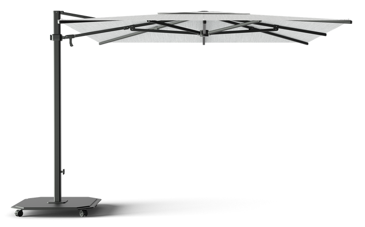 Jardinico Caractère cantilever parasols JCP.301 300x300 with parasol base and protective cover