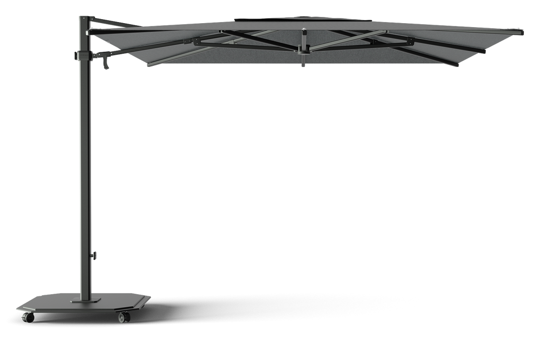 Jardinico Caractère cantilever parasols JCP.301 300x300 with parasol base and protective cover