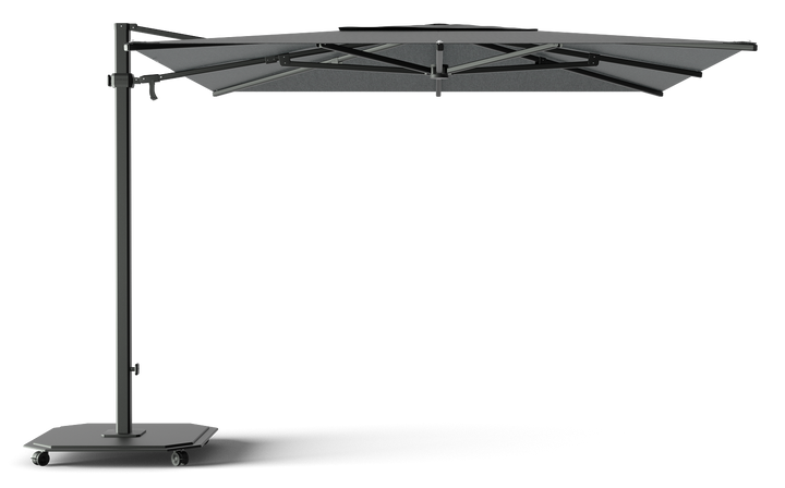 Jardinico Caractère cantilever parasols JCP.301 300x300 with parasol base and protective cover