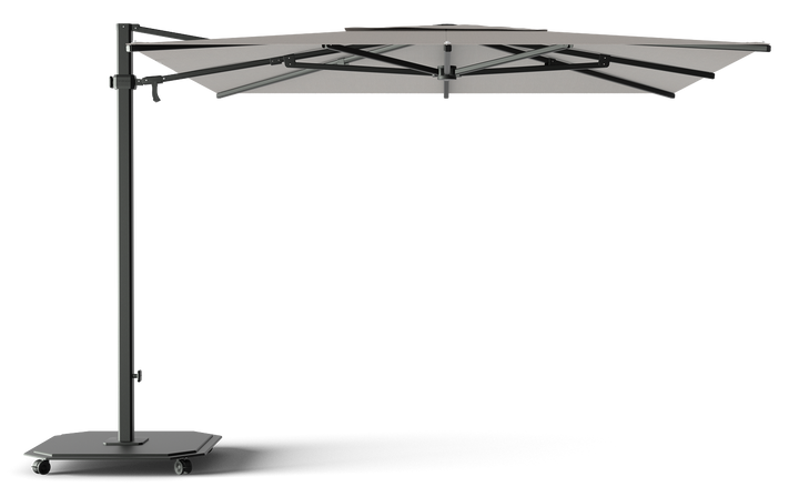 Jardinico Caractère cantilever parasols JCP.301 300x300 with parasol base and protective cover