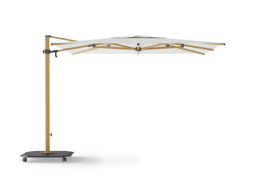 Jardinico Caractère cantilever parasols JCP.301 300x300 with parasol base and protective cover