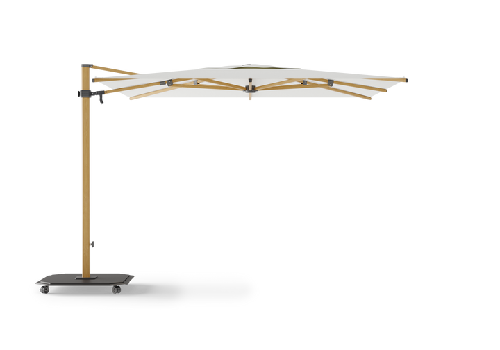 Jardinico Caractère cantilever parasols JCP.301 300x300 with parasol base and protective cover