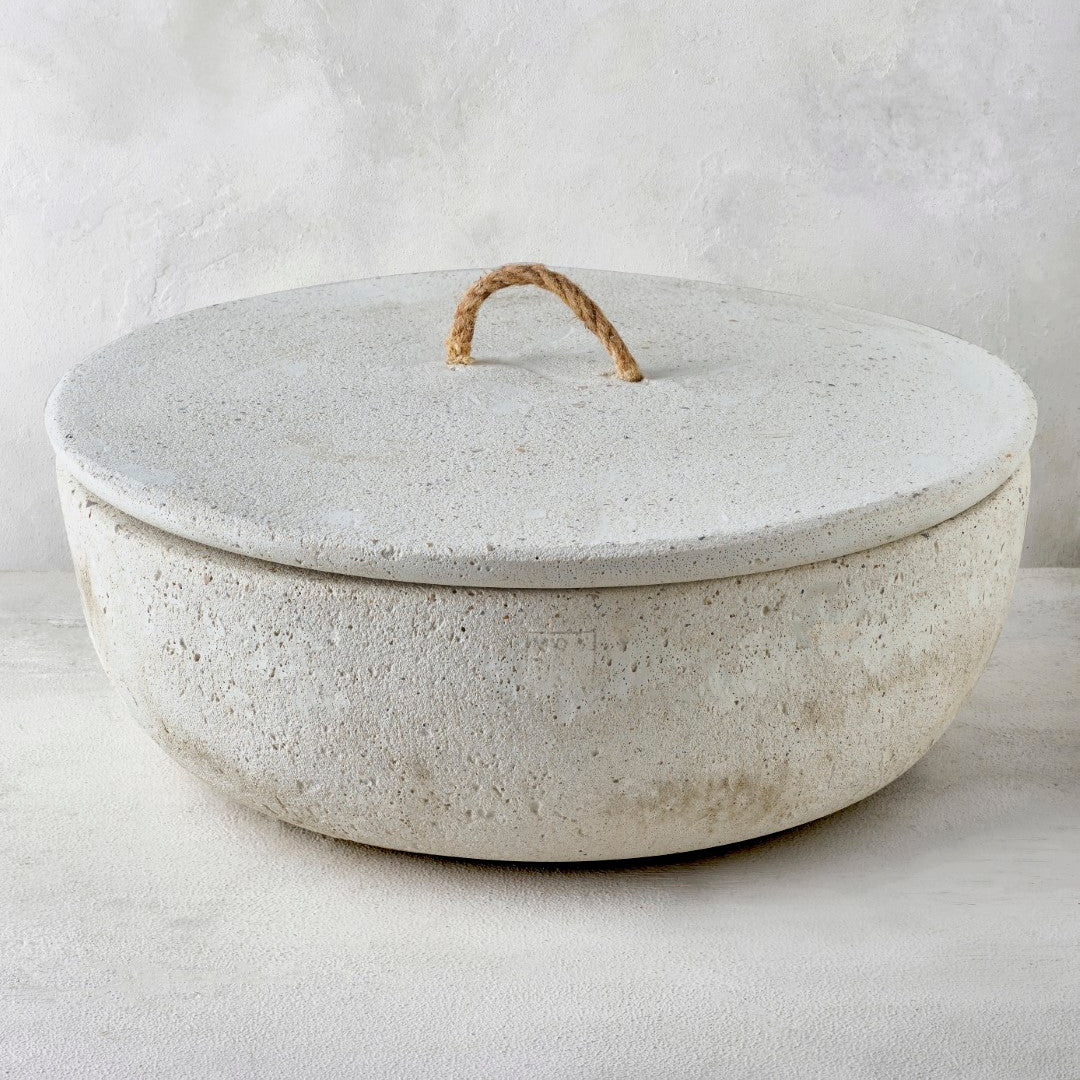 Urban Outdoor candle XXXL Ecru + lid