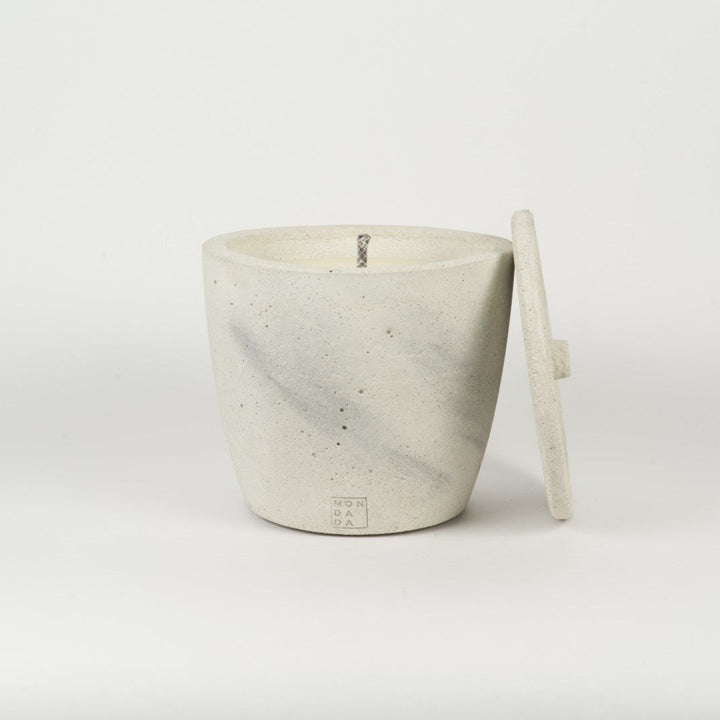 Bougie Urban Outdoor Large Grey + couvercle