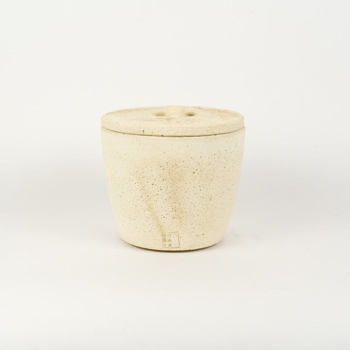Urban Outdoor candle Medium Ecru + lid