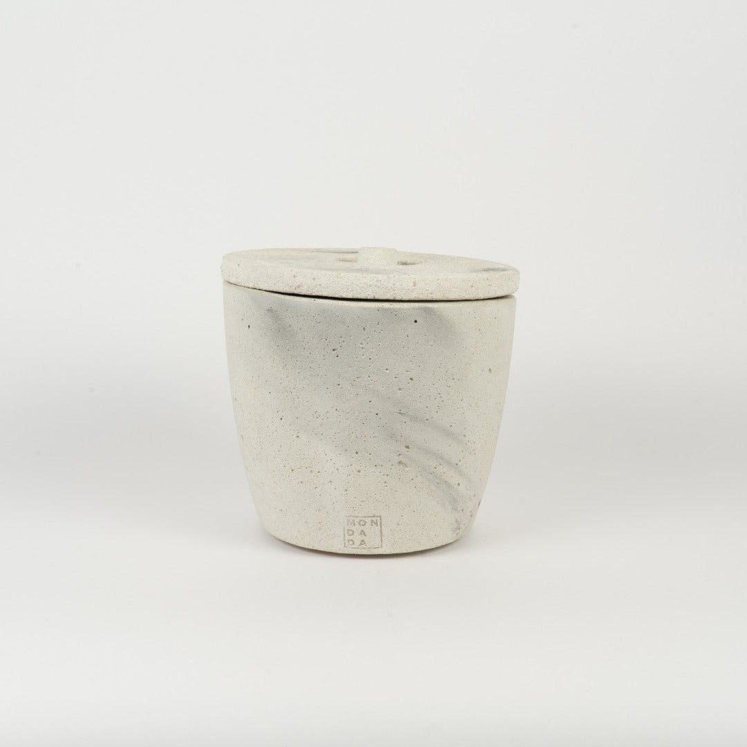 Bougie Urban Outdoor Medium Grey + couvercle