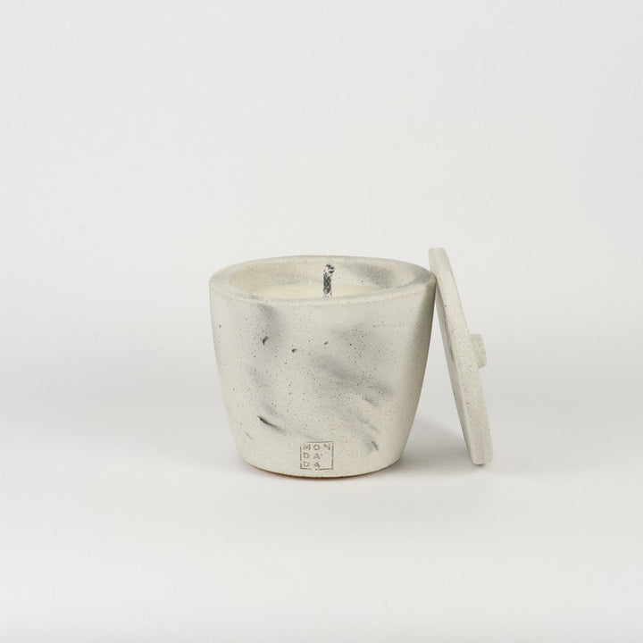 Bougie Urban Outdoor Small Grey + couvercle