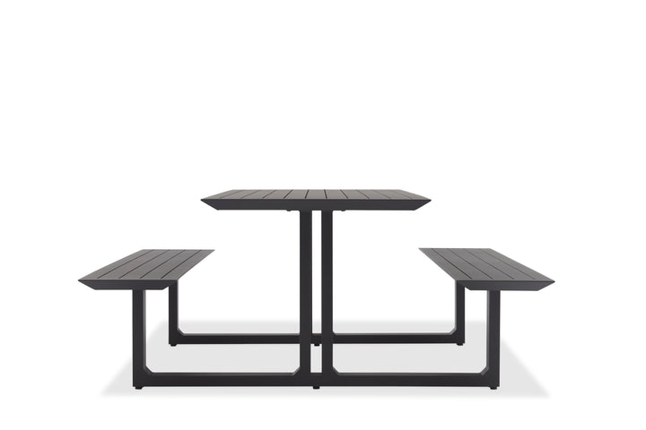 Cabo picknicktafel 240cm in antracite aluminium