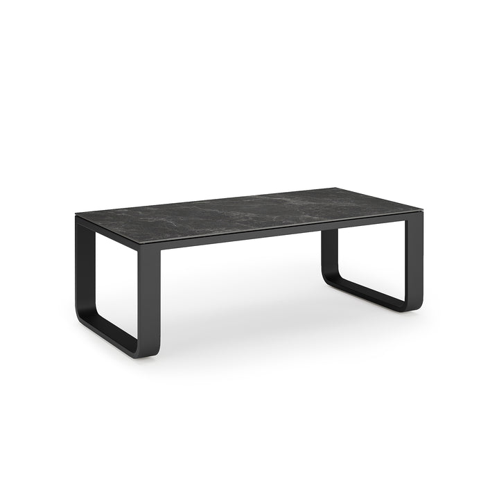 Reno lounge set in antracite aluminum and dark grey all-weather cushions