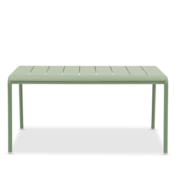 Sunset tuintafel in groen aluminium 155x107
