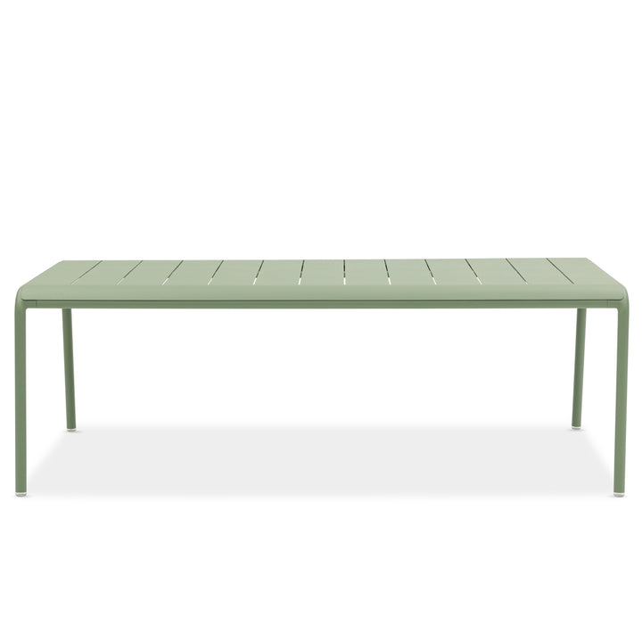Sunset tuintafel in groen aluminium 220x107