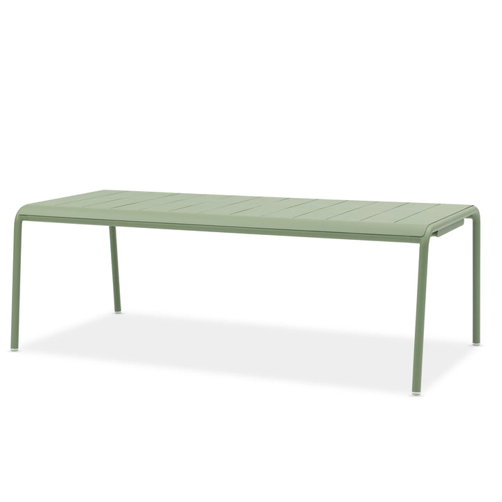 Sunset tuintafel in groen aluminium 220x107
