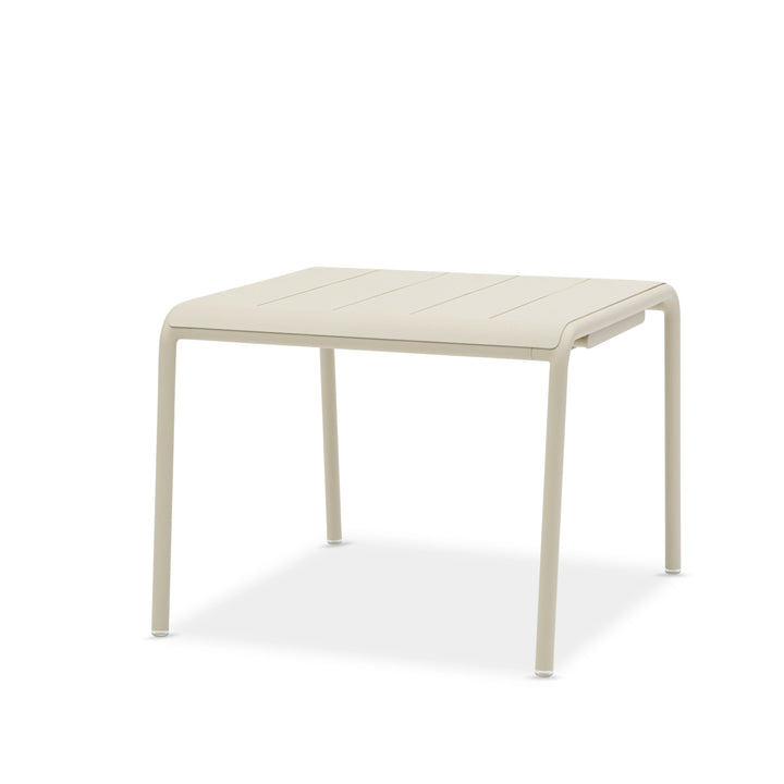 Sunset tuintafel in beige aluminium 96x107cm