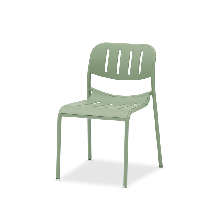 Sunset stapelbare tuinstoel in groen aluminium